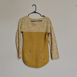 Mustard zippered sweater
